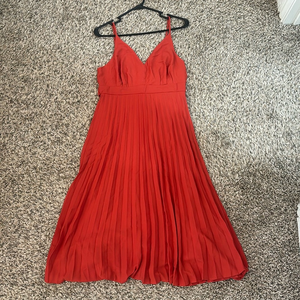 Burnt orange dress